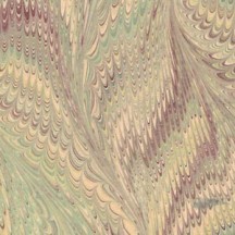 Hand Marbled Paper Butterfly Pattern in Light Green and Burgundy ~ Berretti Marbled Arts